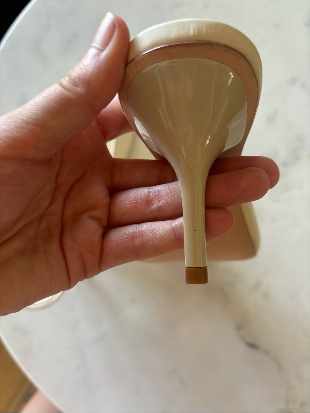 Reformation Clementine Almond Heeled Mule Sandal - Picture 5 of 8